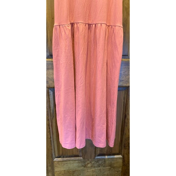 A New Day Tank Dress Plus Size XXL T Shirt Sleeveless Salmon Pink Gathered Waist - Picture 3 of 10